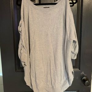 Cold Shoulder Lightweight Sweater
